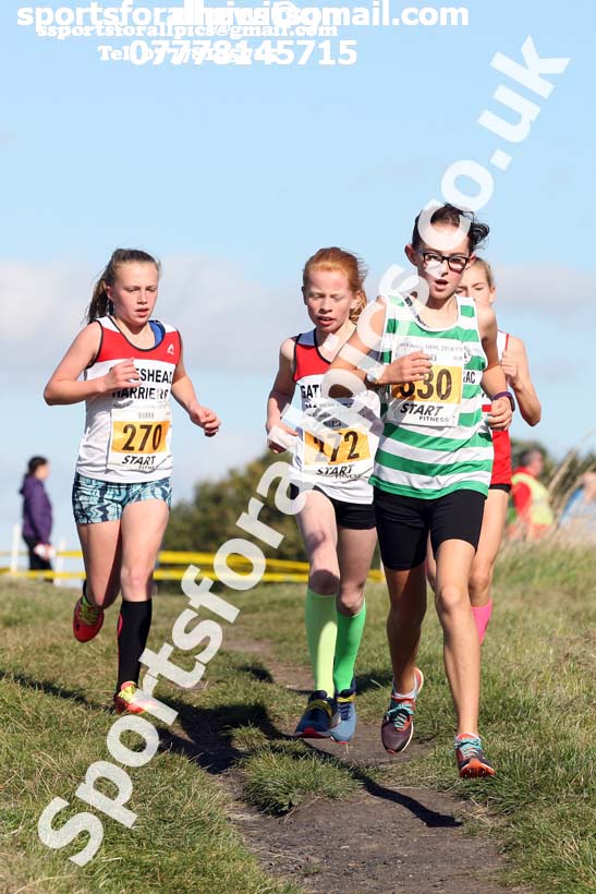 Girls under-13s Start Fitness NEH, Wrekenton. Photo:  David T. Hewitson/Sports for All Pics